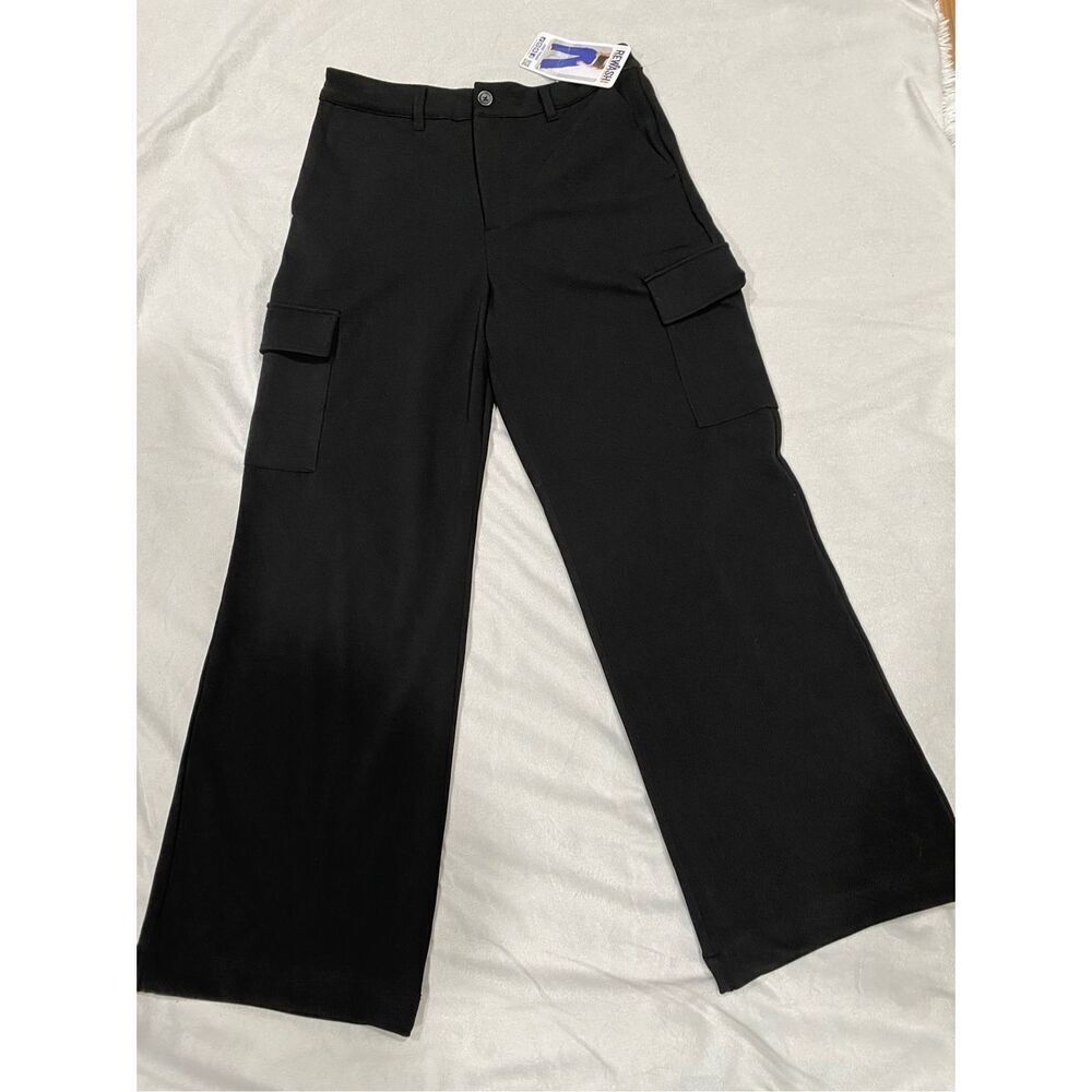 REWASH- Black Wide Leg Pants